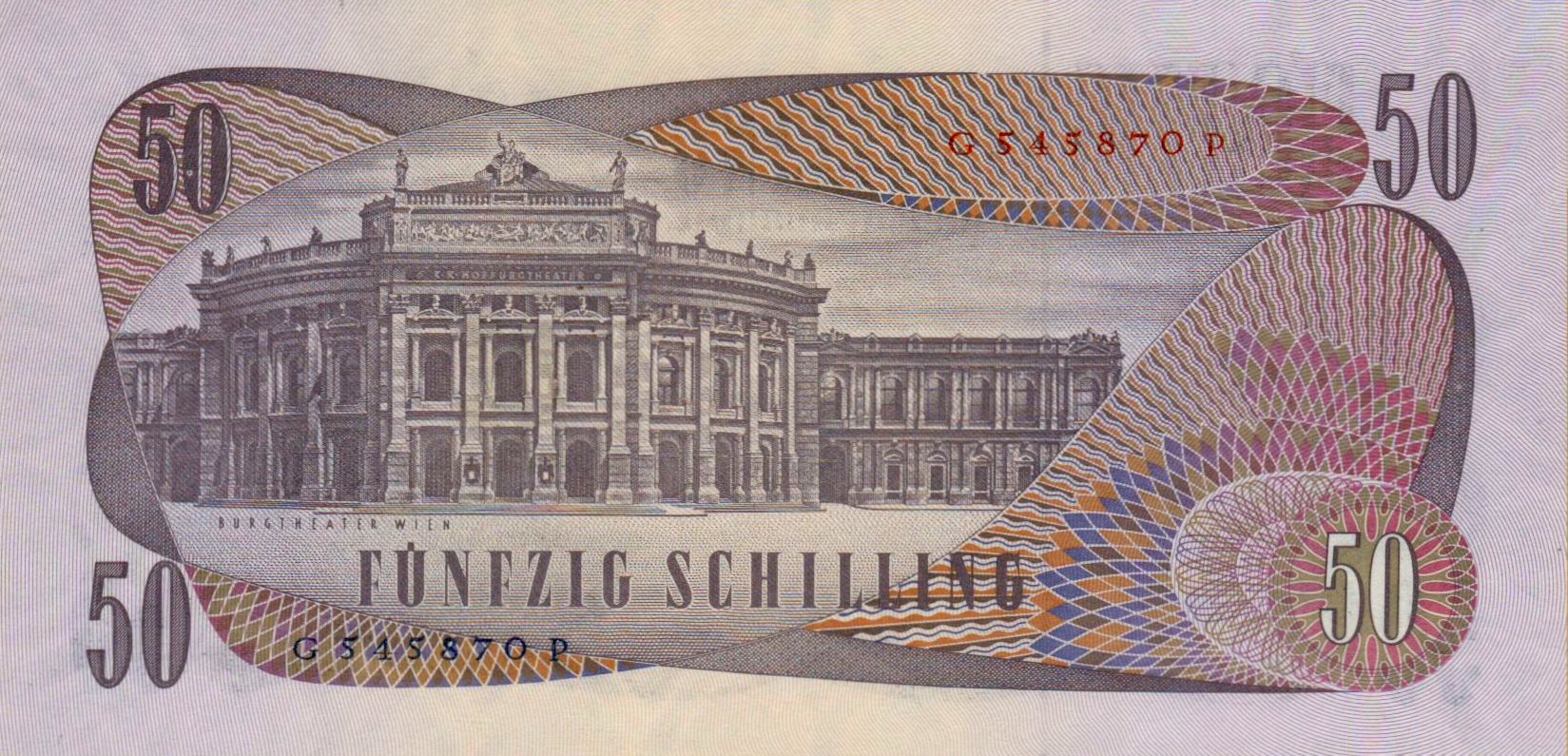 Austria 50 1967 UNC P-144